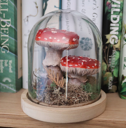 Clay Botanical Taxidermy inspired mushroom sculpture - Of Wild and Wonder