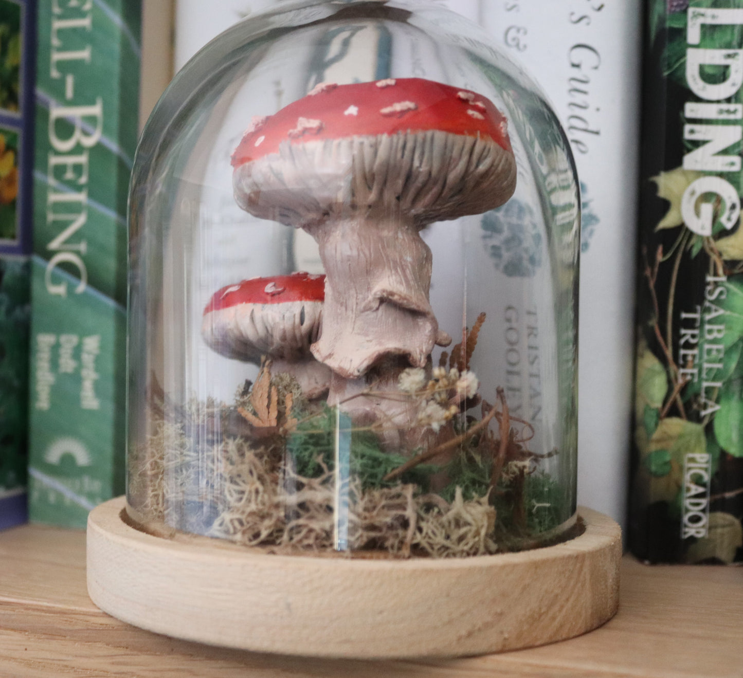 Clay Botanical Taxidermy inspired mushroom sculpture - Of Wild and Wonder