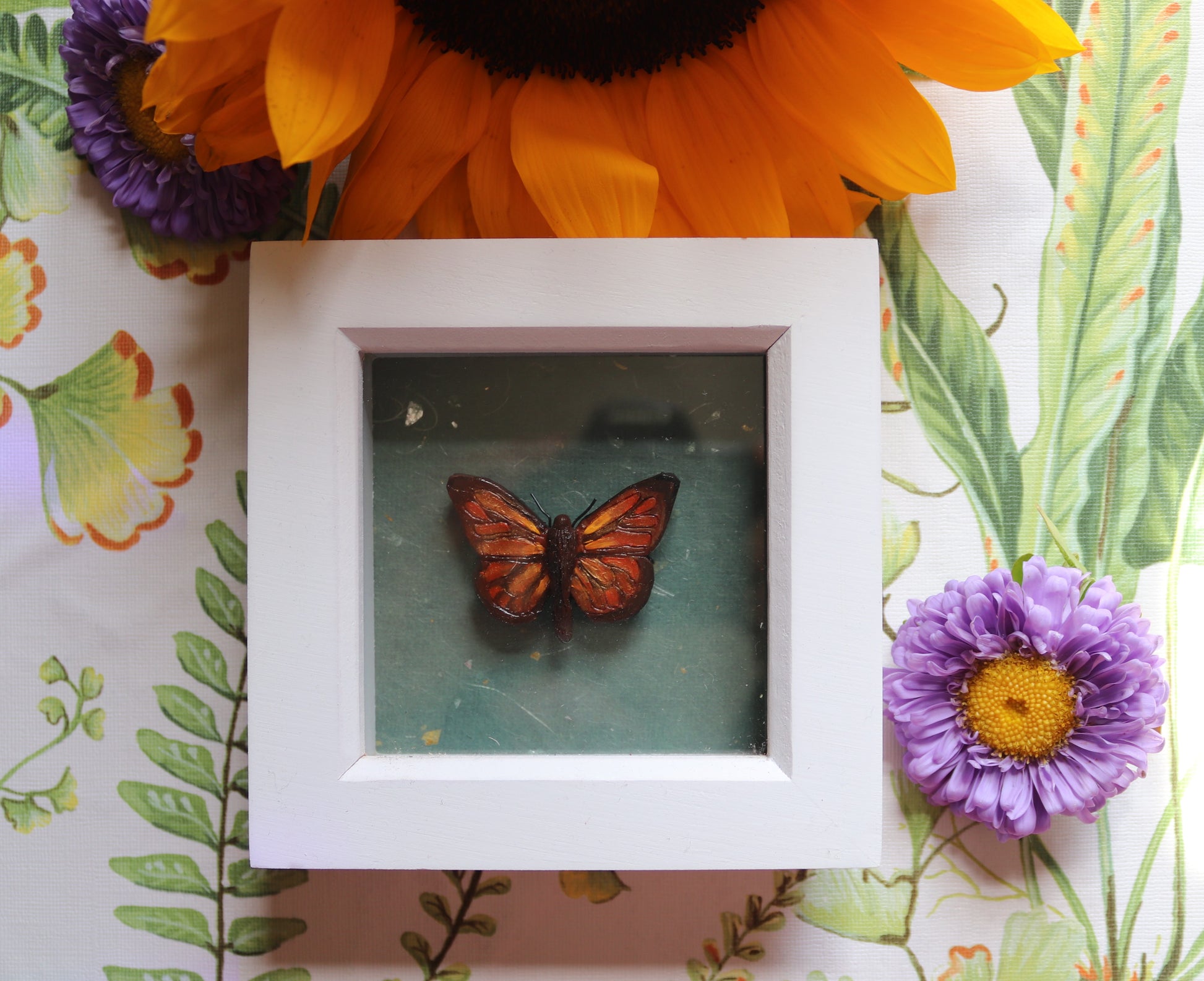 Clay taxidermy butterfly - Of Wild and Wonder