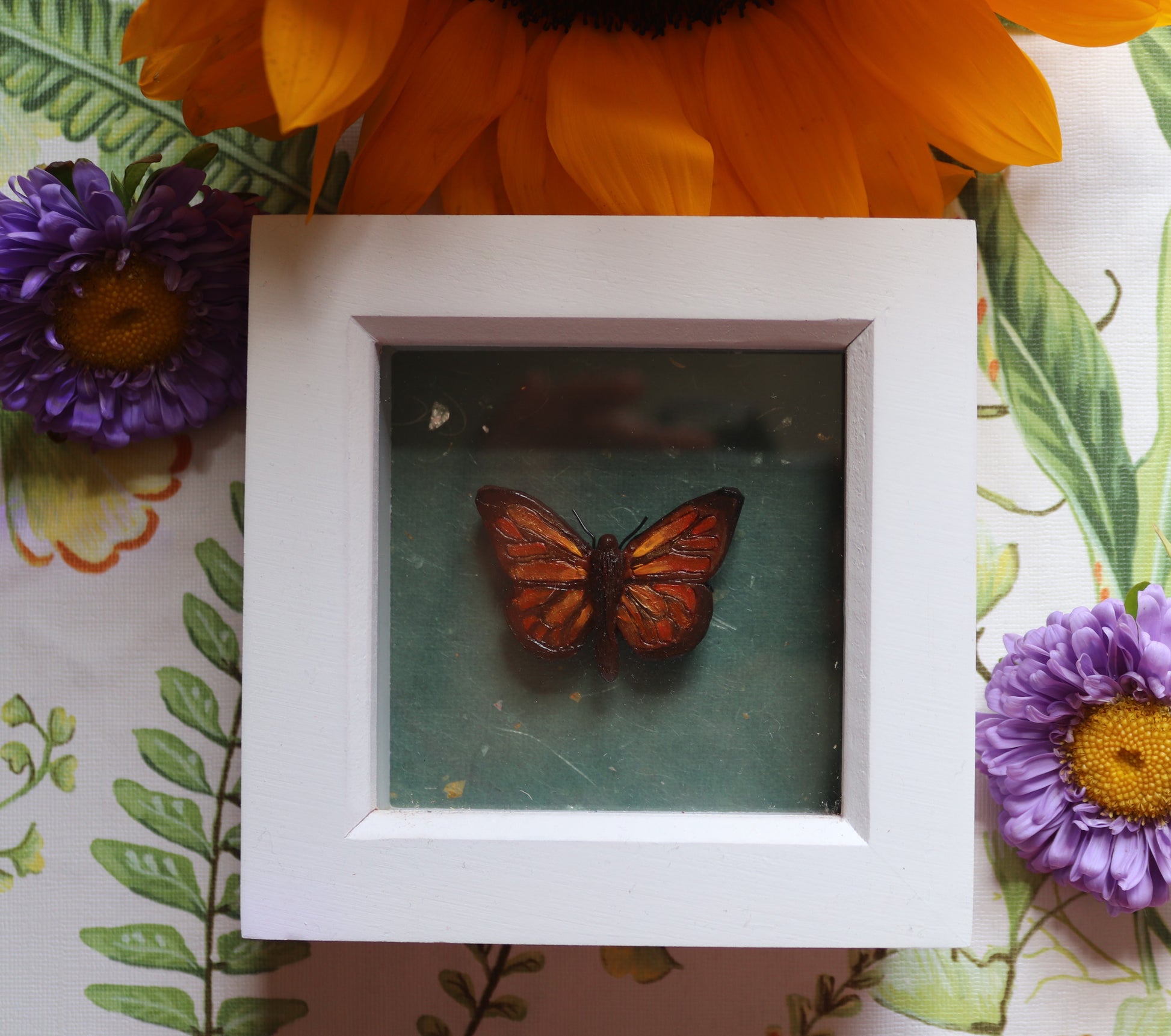 Clay taxidermy butterfly - Of Wild and Wonder