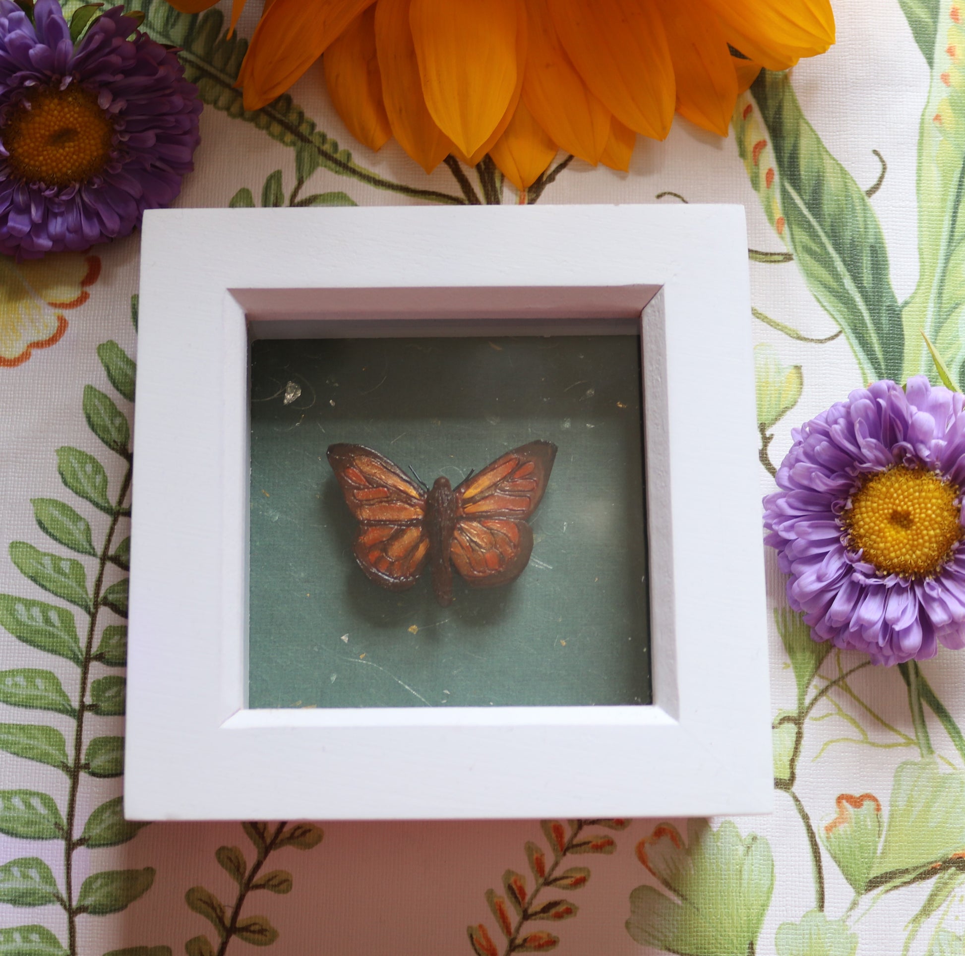 Clay taxidermy butterfly - Of Wild and Wonder