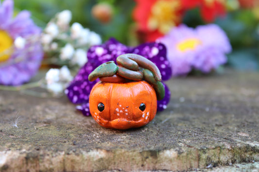 Adorable Clay Pumpkin Friend - Of Wild and Wonder