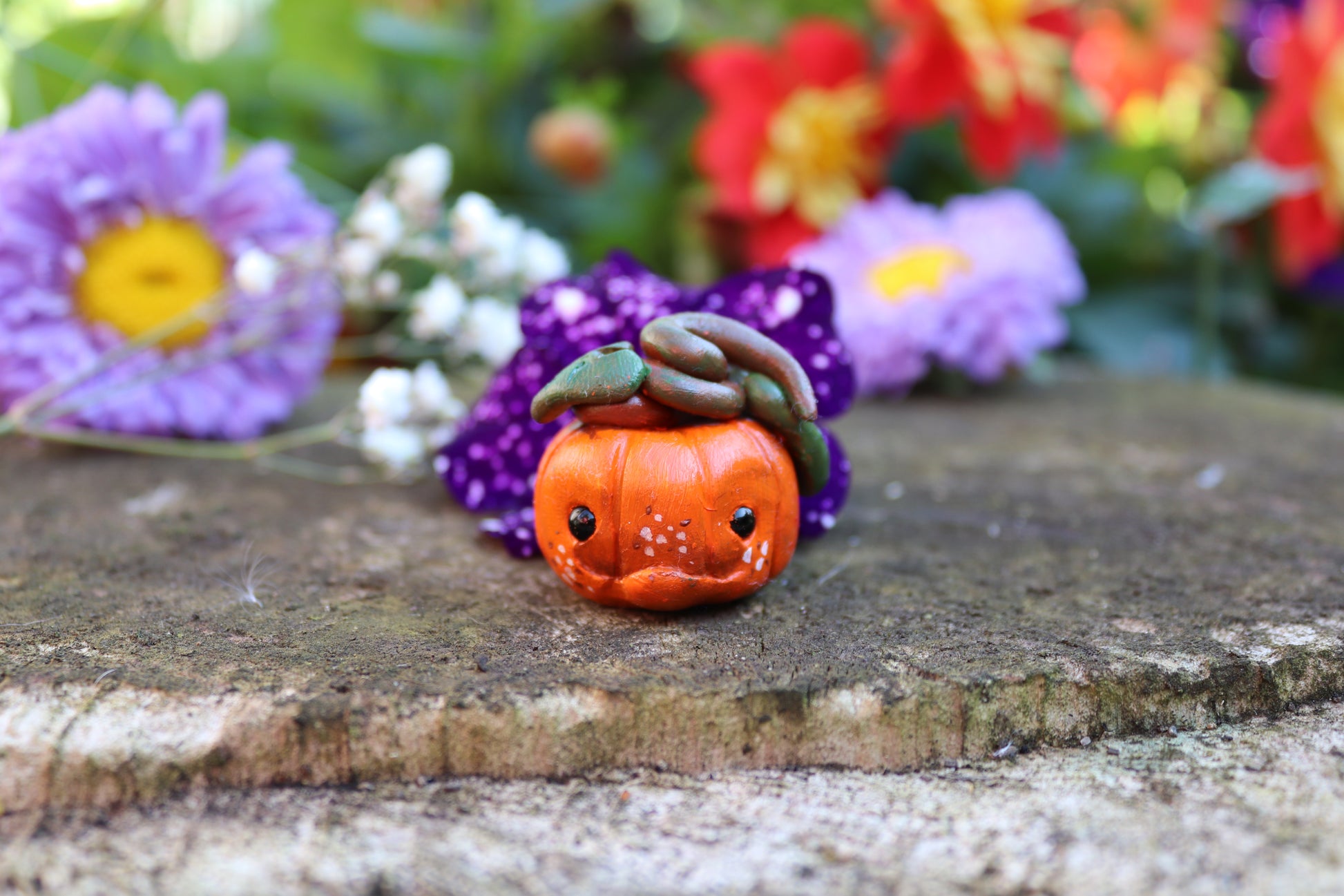 Adorable Clay Pumpkin Friend - Of Wild and Wonder