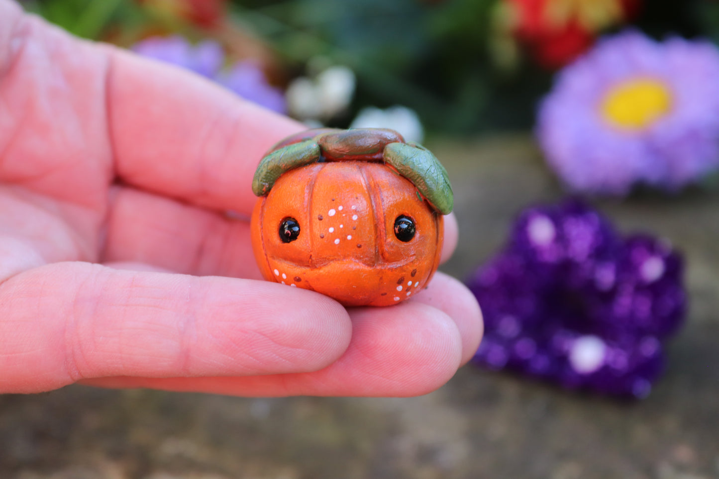 Clay Pumpkin desk friend - Of Wild and Wonder