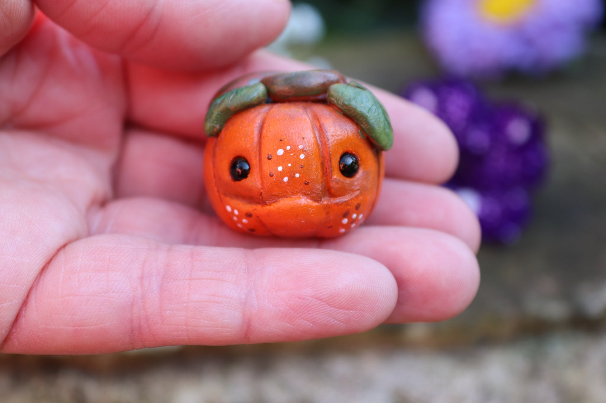 Clay Pumpkin desk friend - Of Wild and Wonder