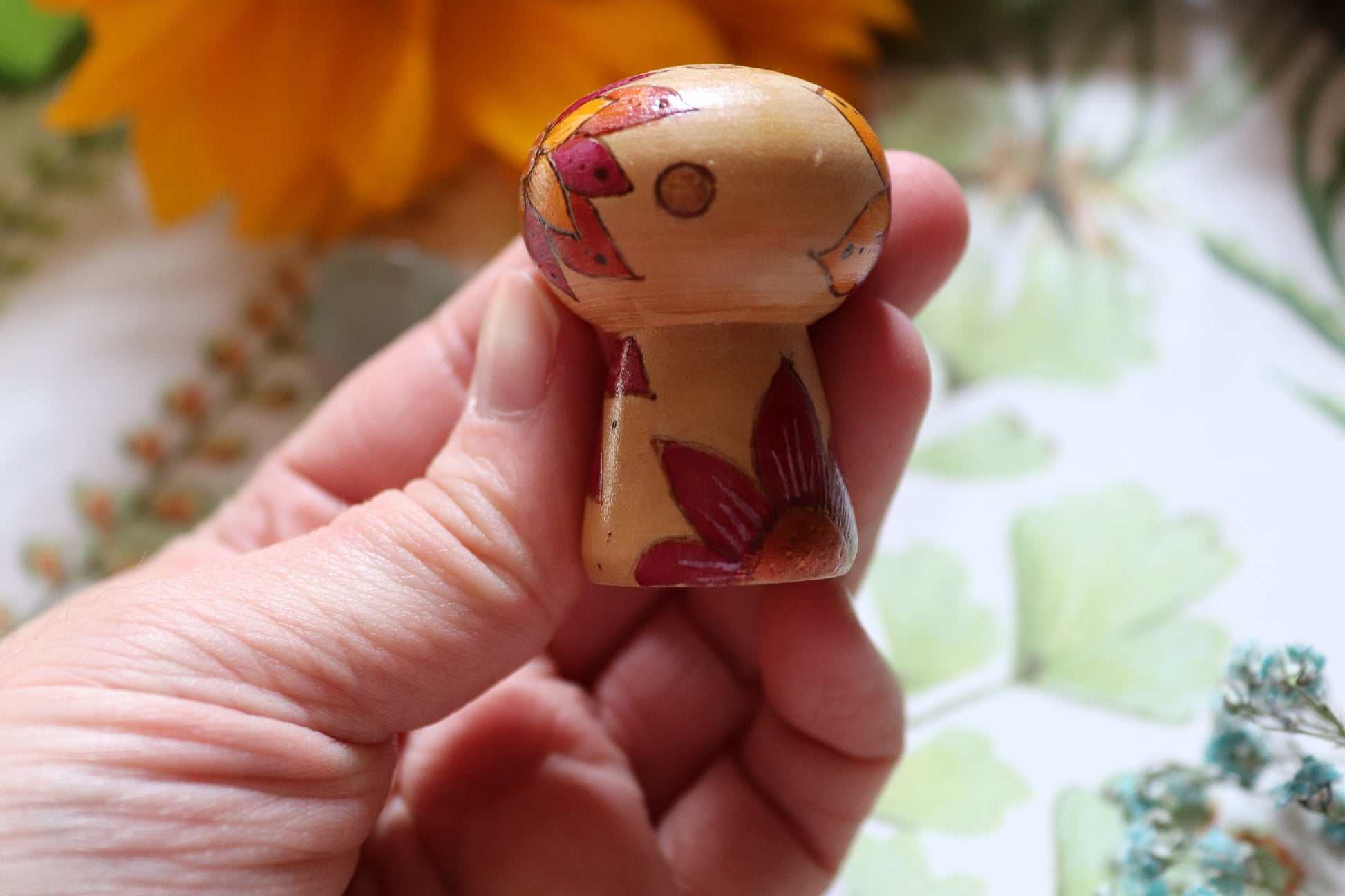 Wooden pyrography Mushroom - Of Wild and Wonder