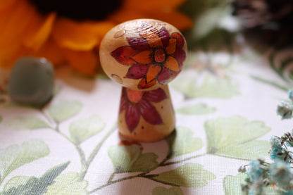 Wooden pyrography Mushroom - Of Wild and Wonder