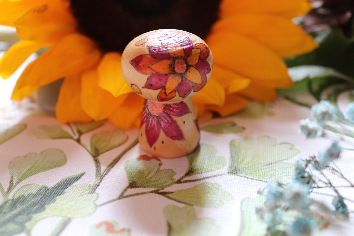 Wooden pyrography Mushroom - Of Wild and Wonder