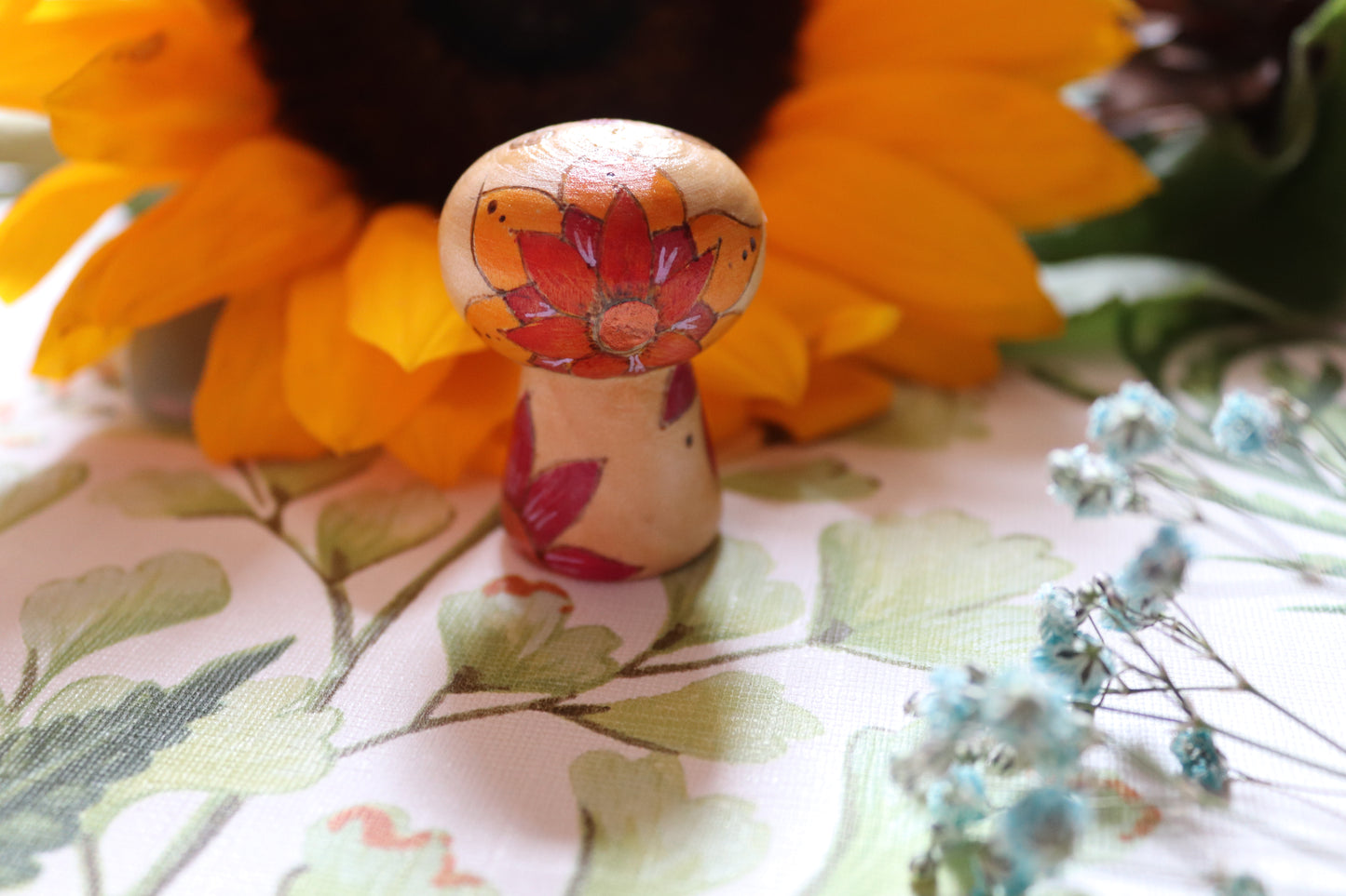 Wooden pyrography Mushroom - Of Wild and Wonder